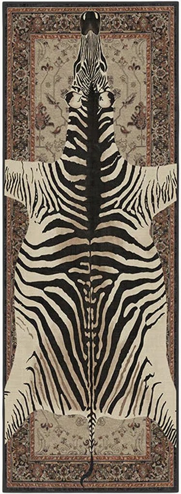 Wasbare laagpolige loper Safari