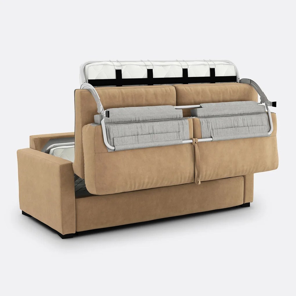 2-, 3- of 4-zits slaapbank, schuim, fluweel, TIMOR