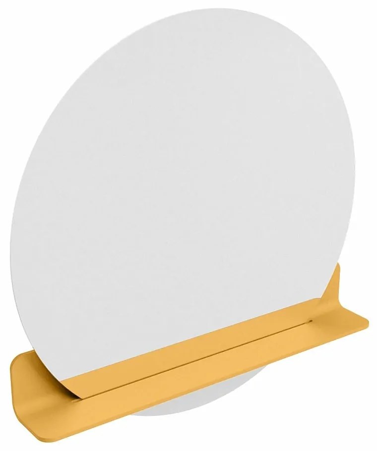 Mondiaz Spot spiegel rond Ø80cm met planchet ocher