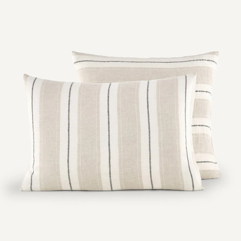 Kussensloop in gewassen linnen, Makoun