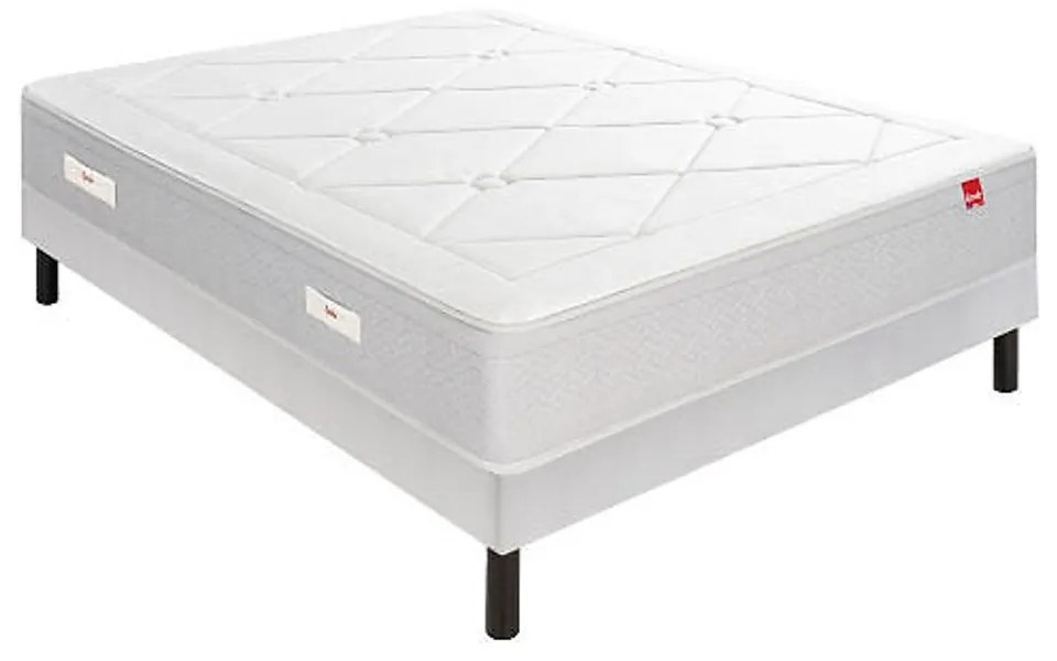 Ensemble matras met veren L'Échappée + lattenbodem