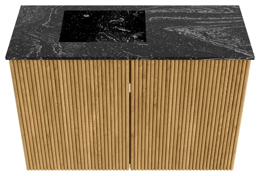 Mondiaz Joya DLux 60cm toiletmeubel oak met wastafel faye links 1 kraangat lava