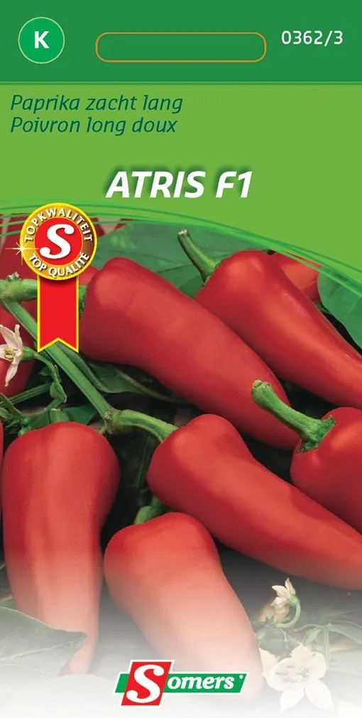 Somers Paprikazaden - Zacht Lang Atris F1 - Hybride paprika