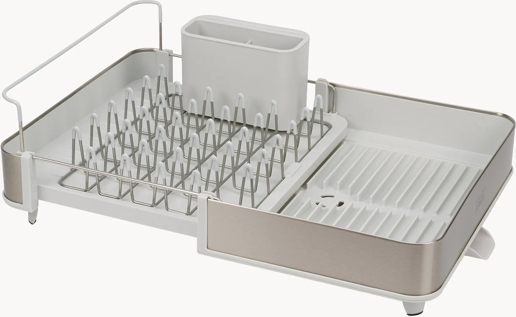 Uitschuifbare afdruiprek met verstelbare waterafvoer