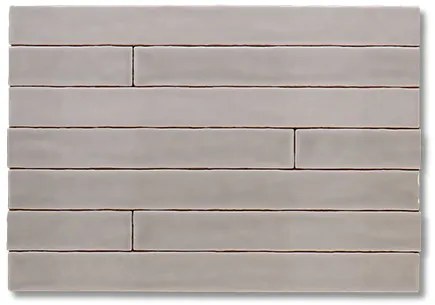Hoogglans Handvorm Wandtegel 5x50 Cm Trinity Grijs RBT81