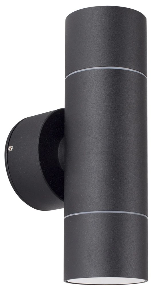 Ray Up en Down Muurlamp Zwart met LED