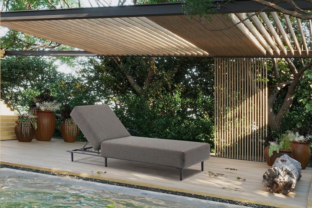 De Laan Projects Laan Soleil Lounger XXL Textiel Grijs