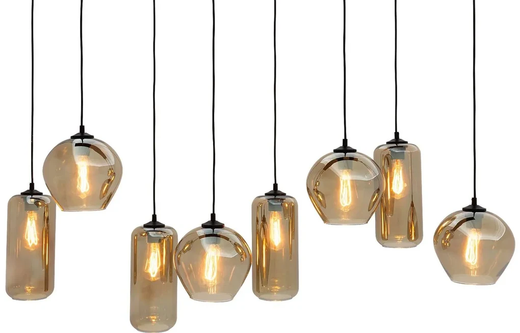 Goossens Hanglamp Devant, Hanglamp met 8 lichtpunten