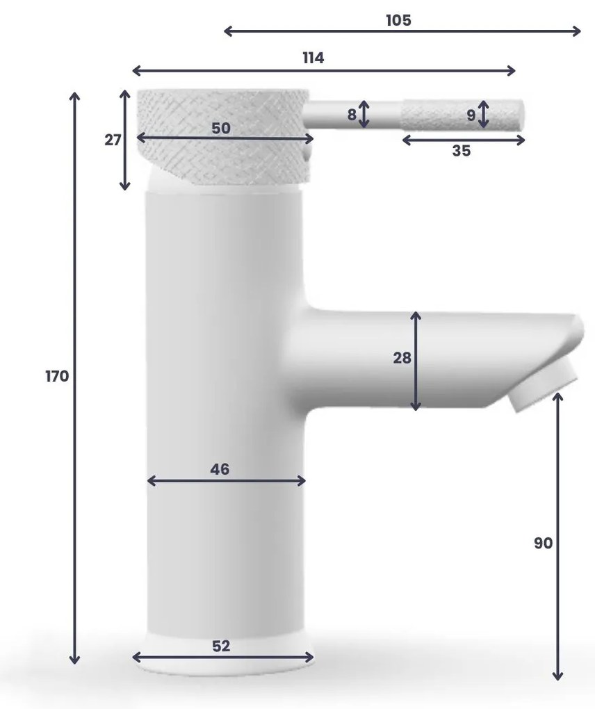 Saniclear Talpa Curved wastafelkraan chroom