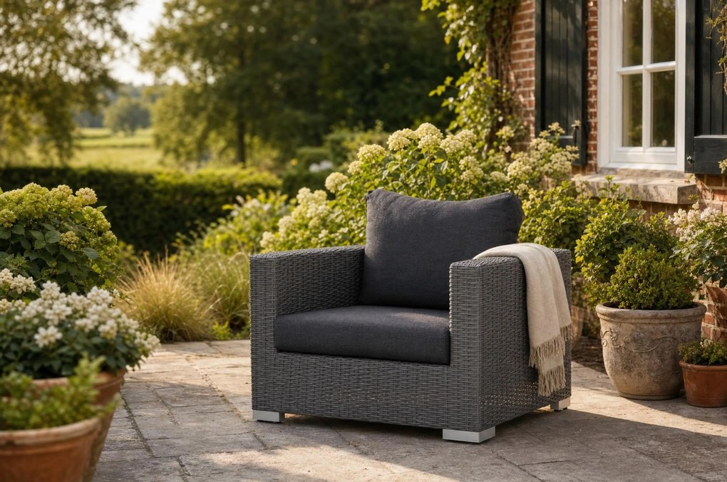 Tuinstoel Wicker Transparant Garden Collections Cuba