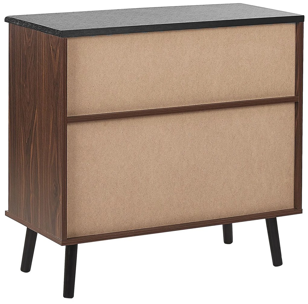 Sideboard donkerbruin PERTH Beliani