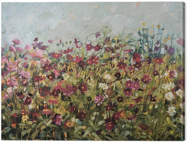 Print op canvas Anne-Marie Butlin - Pink Cosmos, (80 x 60 cm)