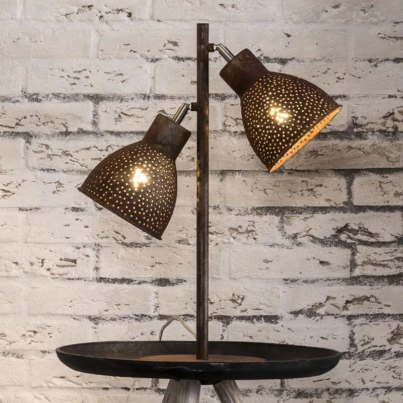 Bruine Design Tafellamp