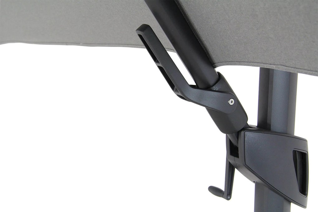 Santika Furniture Santika Belize Deluxe Parasol X Antraciet Frame/ Mid Grey (excl.voet) Aluminium Grijs