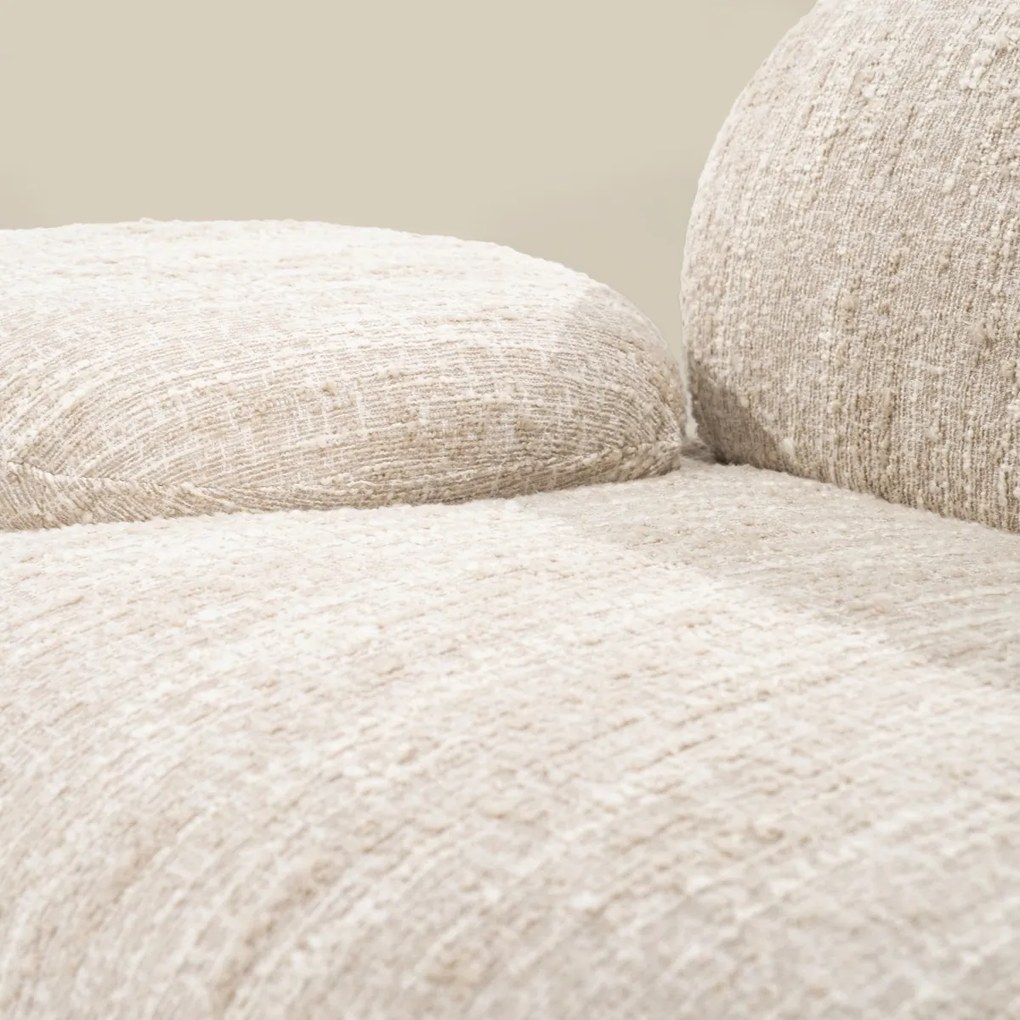 Design Bank Organische Vorm Beige