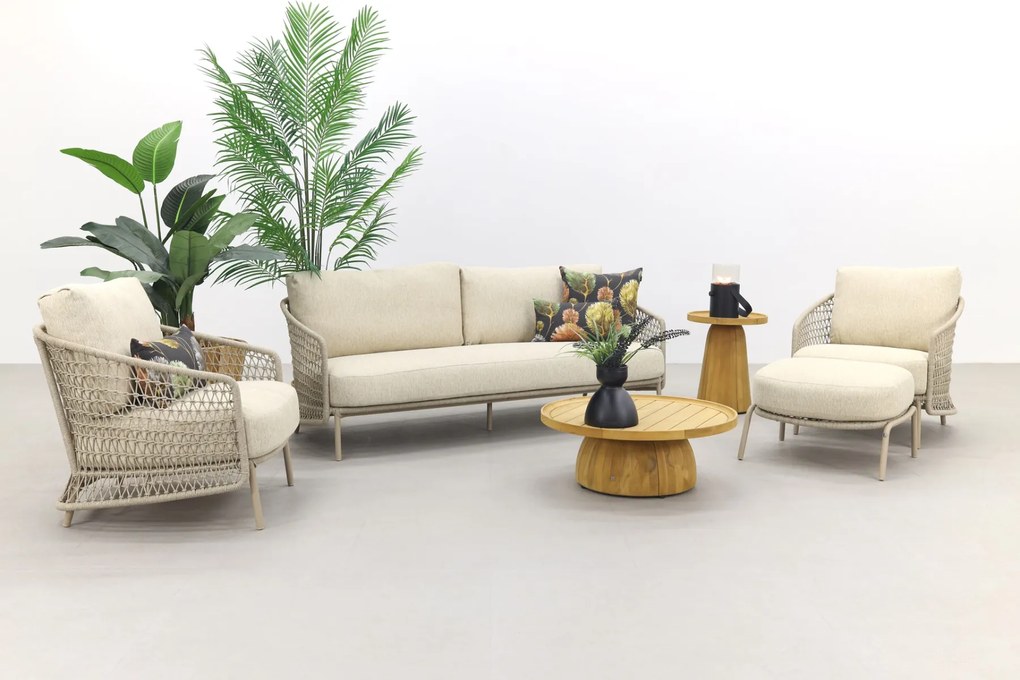 4 Seasons Puccini/Pablo stoel-bank loungeset incl. hocker - 6-delig