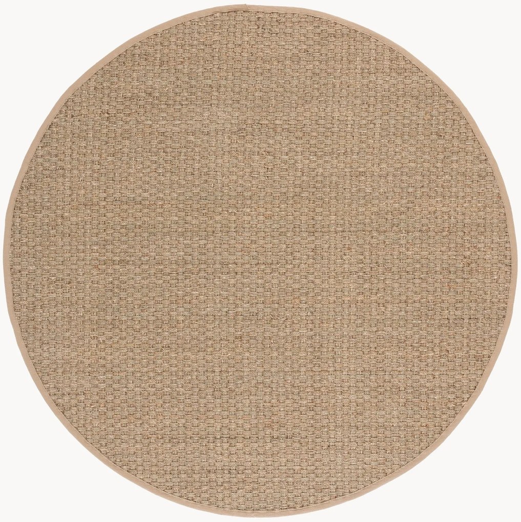 Rond laagpolig zeegras vloerkleed Natural Fibers