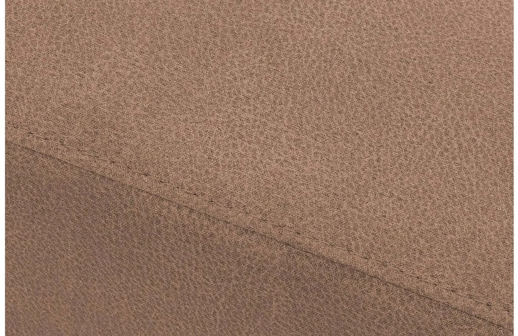 Goossens  My Style bruin, microvezel, 2,5-zits, stijlvol landelijk met chaise longue rechts