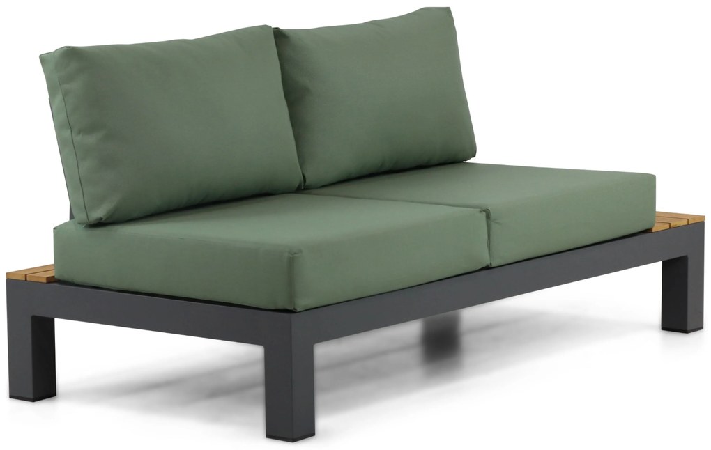 Loungeset 5 personen Aluminium/Teak Grijs Lifestyle Garden Furniture Vittoria