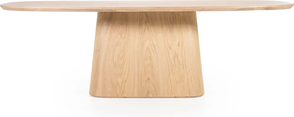 Eettafel Deens Ovaal Eiken Fineer 250 Cm - 250 X 110cm.