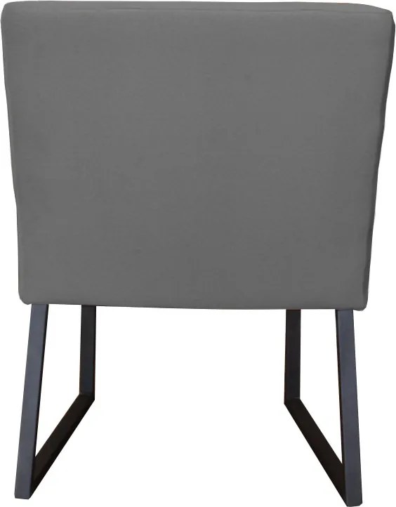 Eetkamerstoel - Amsterdam - geschikt voor ronde tafel - stof Element cementgrijs 23