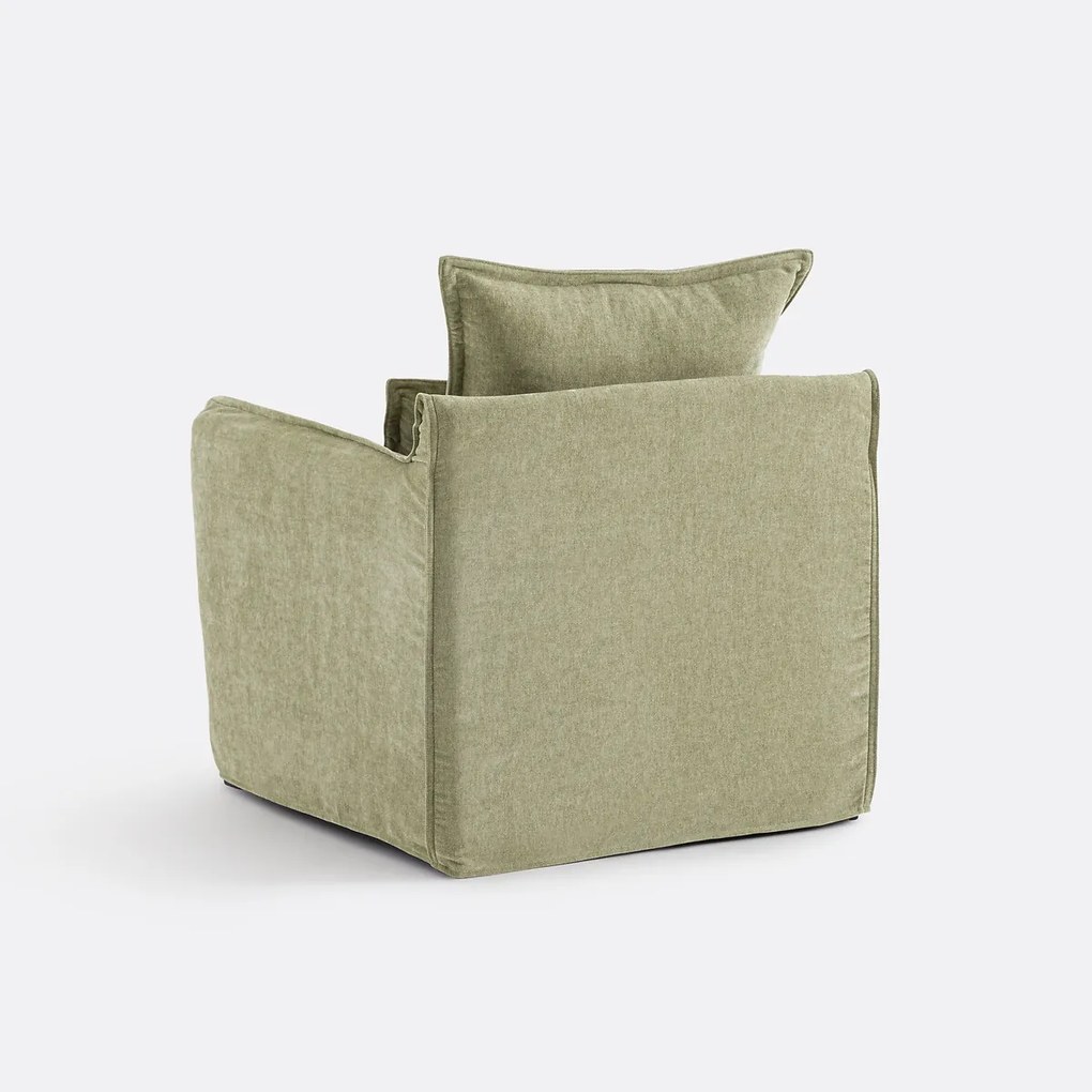 Fauteuil, afneembare hoes, in gemêleerd polyester, ODNA