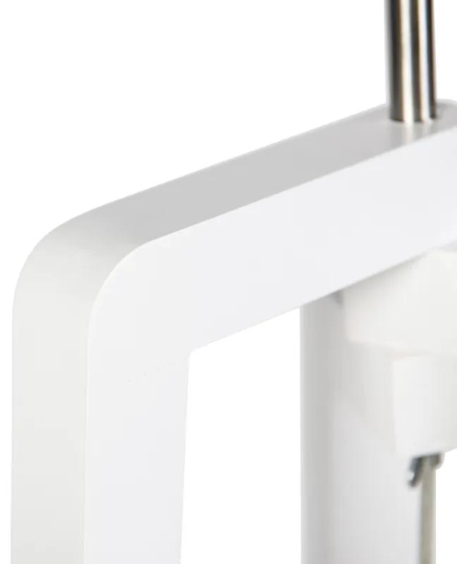 Moderne vloerlamp wit - Puros Landelijk / Rustiek, Modern Binnenverlichting Lamp