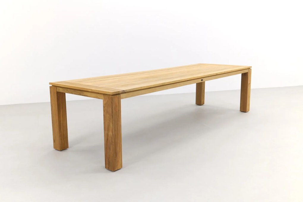 Rome teak tuintafel 320 x 100 cm. - Natural brown OP=OP