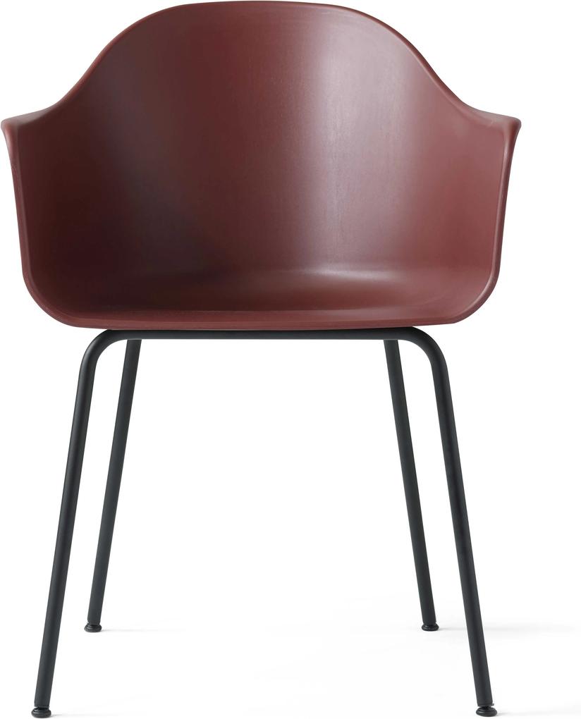 Menu Harbour Chair stoel burned red onderstel zwart staal