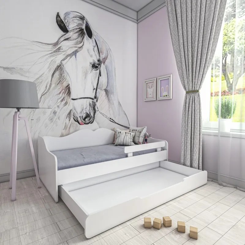 Peuter Wit  Eenpersoonsbed Monaco - Voor kinderen Kinderen Peuter Junior 5059914025949 Children's Beds Home, 160x80, Geen, Geen Children's Beds Home M