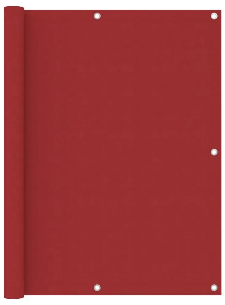 vidaXL Balkonscherm 120x300 cm oxford stof rood