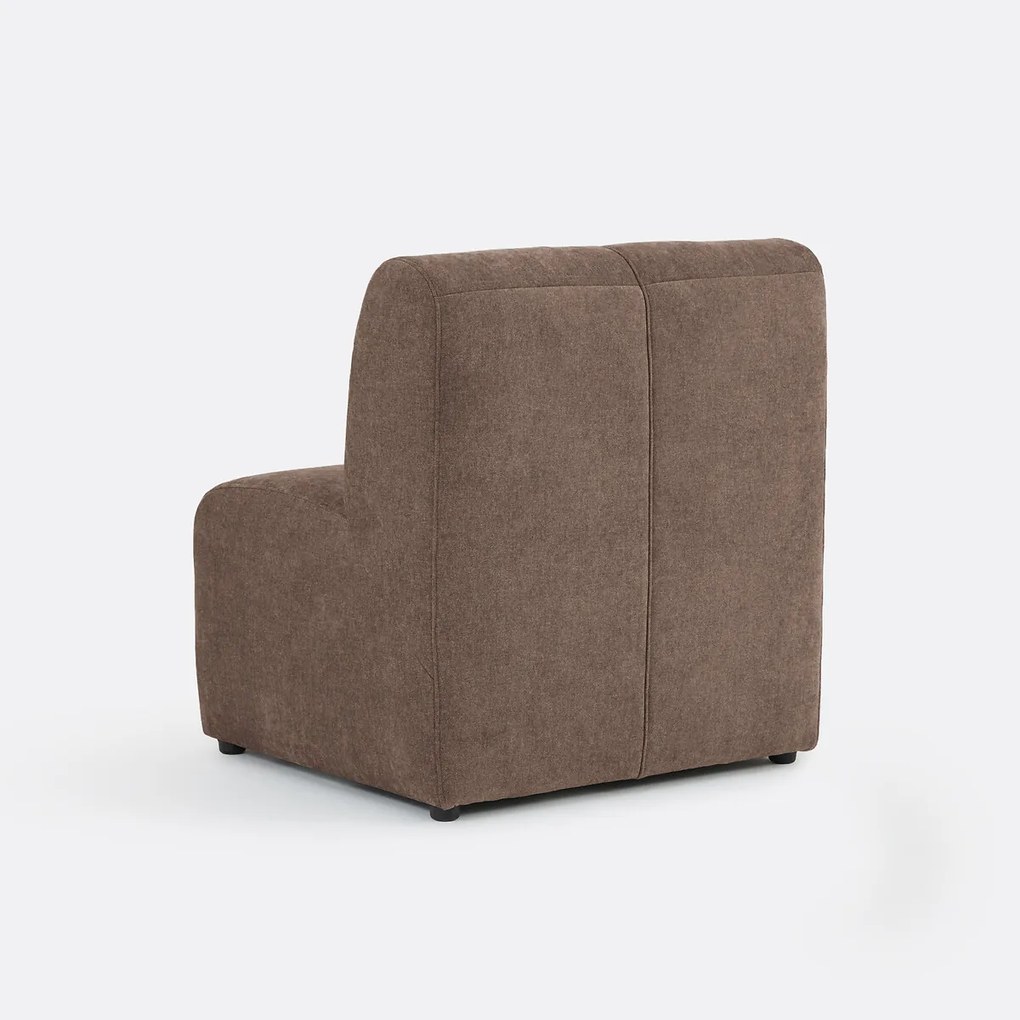 Modulaire tafelzetel, 1-zits, in fijne chenille, ANETA