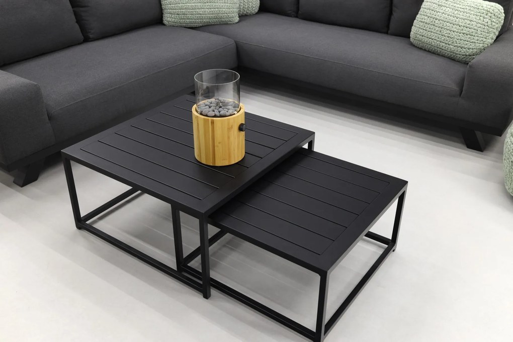 Barcelona/Royalty Sunbrella loungeset - Sooty - 4-delig OP=OP