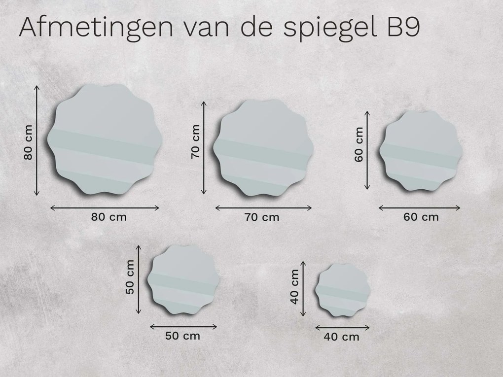Spiegel Base B9 60x60