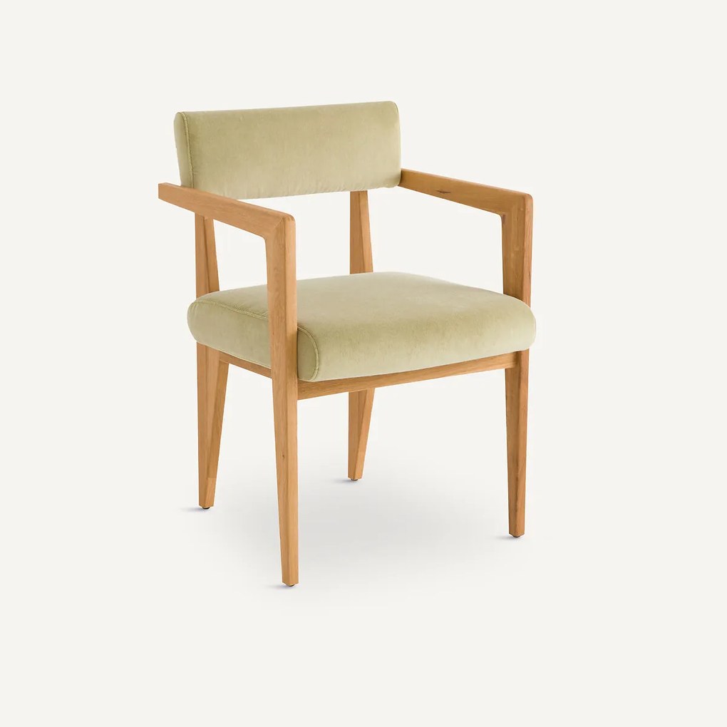 Tafelstoel in eik en fluweel, Izag