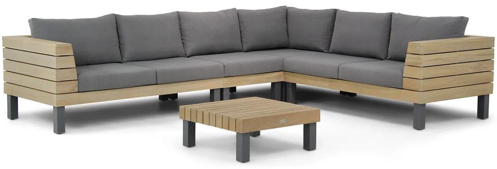 Hoek loungeset  Teak Old teak greywash 6 personen Lifestyle Garden Furniture Atlantic