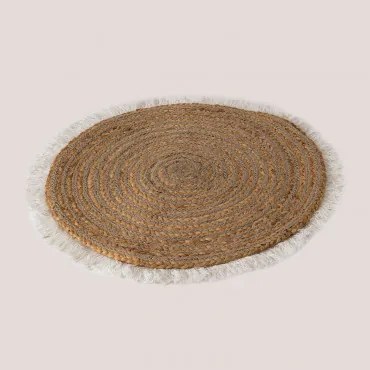 Onderzetter Van Natuurlijk Jute Lida Natuurlijk & Ø58 Cm - Sklum