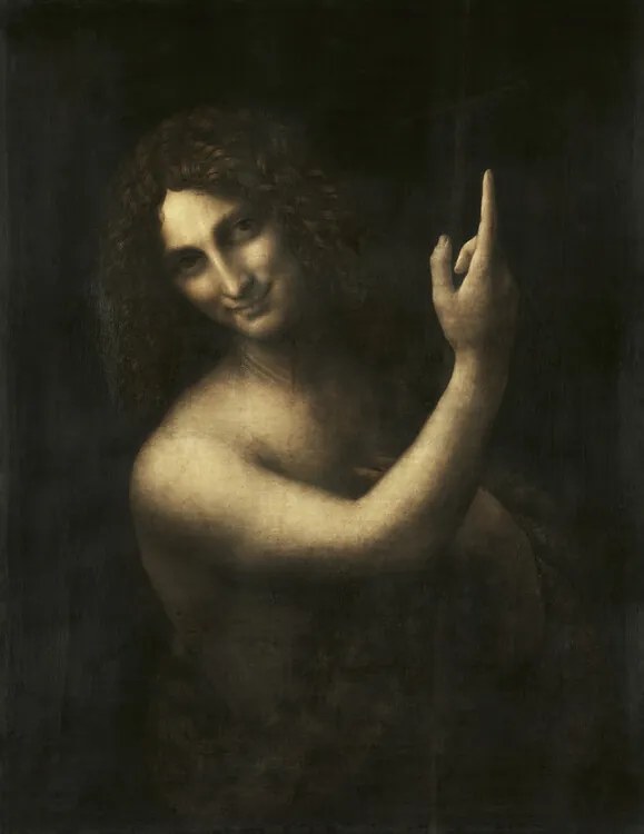 Kunstreproductie St. John the Baptist, 1513-16, Leonardo da Vinci