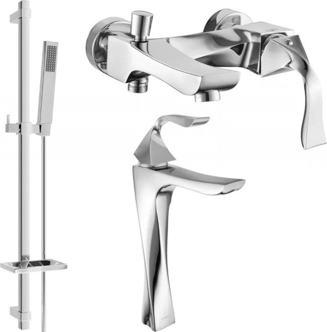 Mexen Estrella DQ02 badset, chroom - 72313DQ02-00