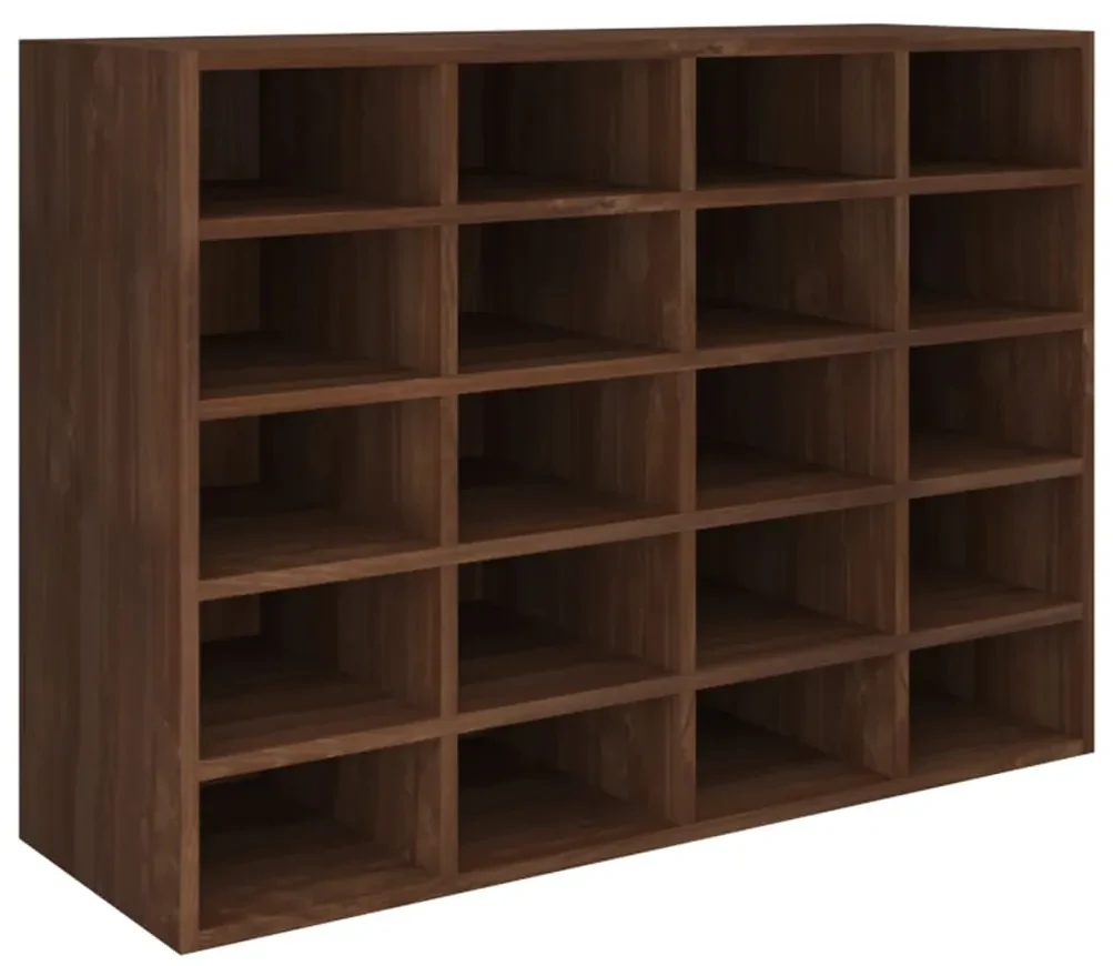 vidaXL Schoenenrek 92x30x67,5 cm spaanplaat bruin eikenkleurig