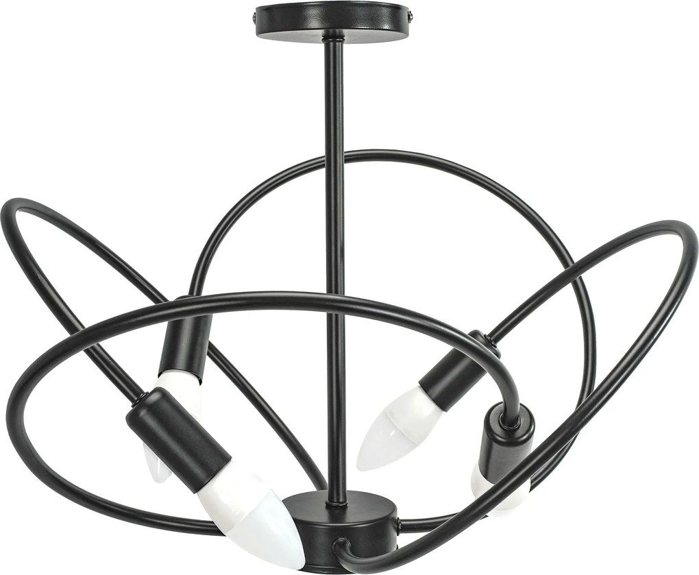 Lampa 4 zwart APP1093-4C