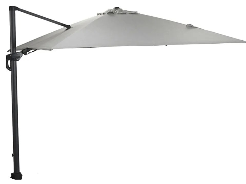 Garden Impressions Zweefparasol Hawaii Deluxe 300x300 - donker grijs - zand