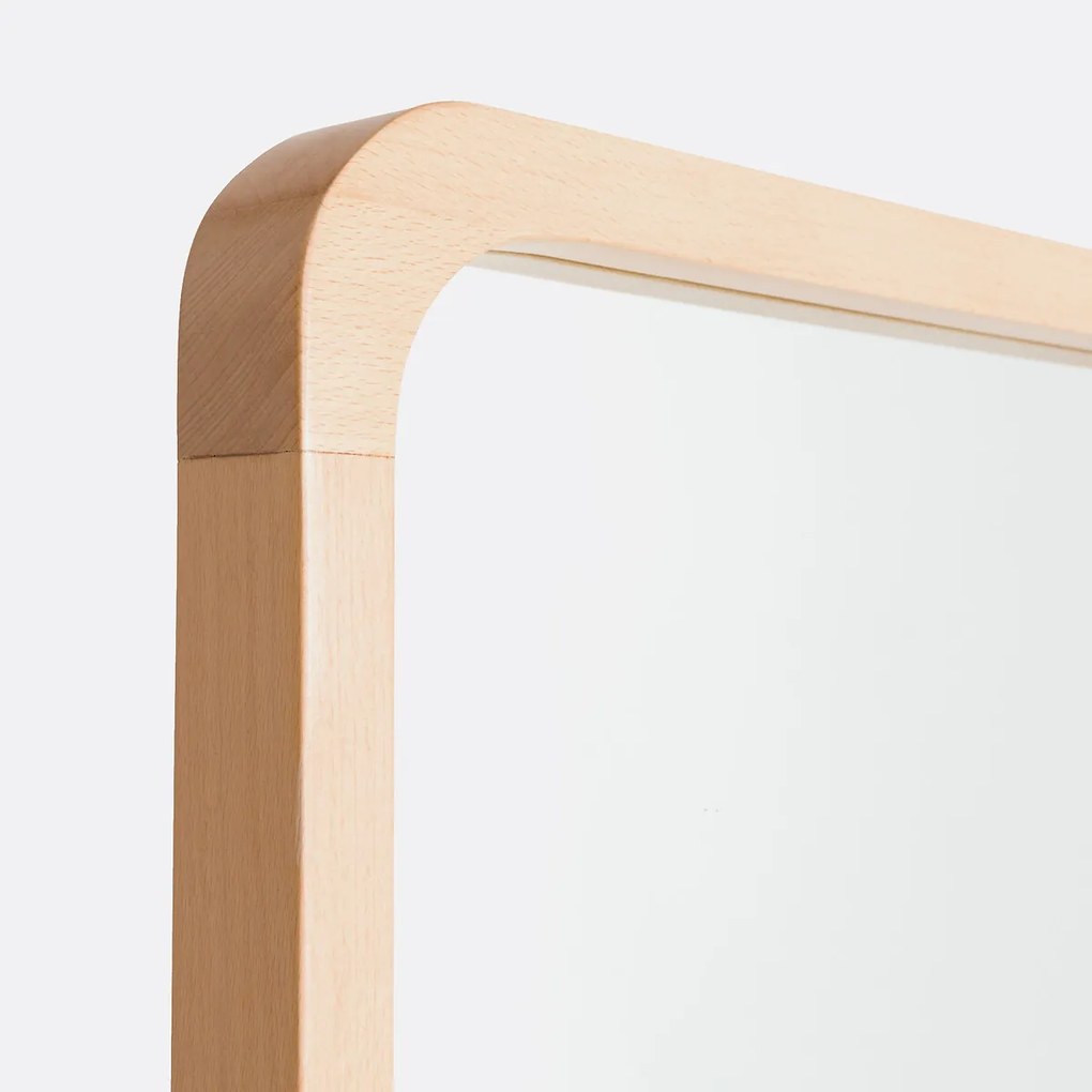 Spiegel op voet/psyche in beukenhout 50x150 cm, Alaria