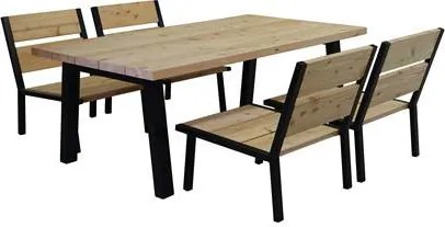 Elbo Low Dining Tuinset 4-persoons