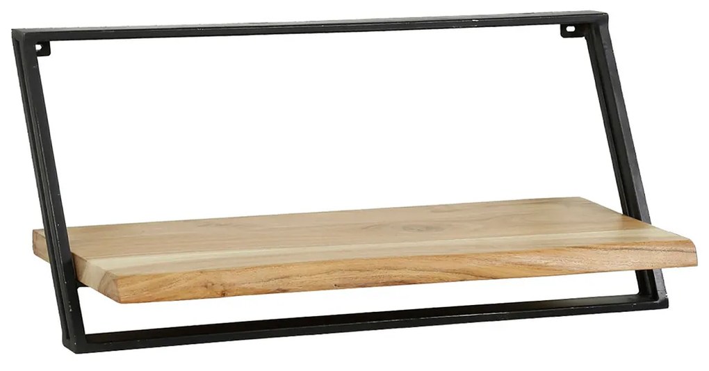 Wandschap Set Hout En Metaal - 100x25x65cm.