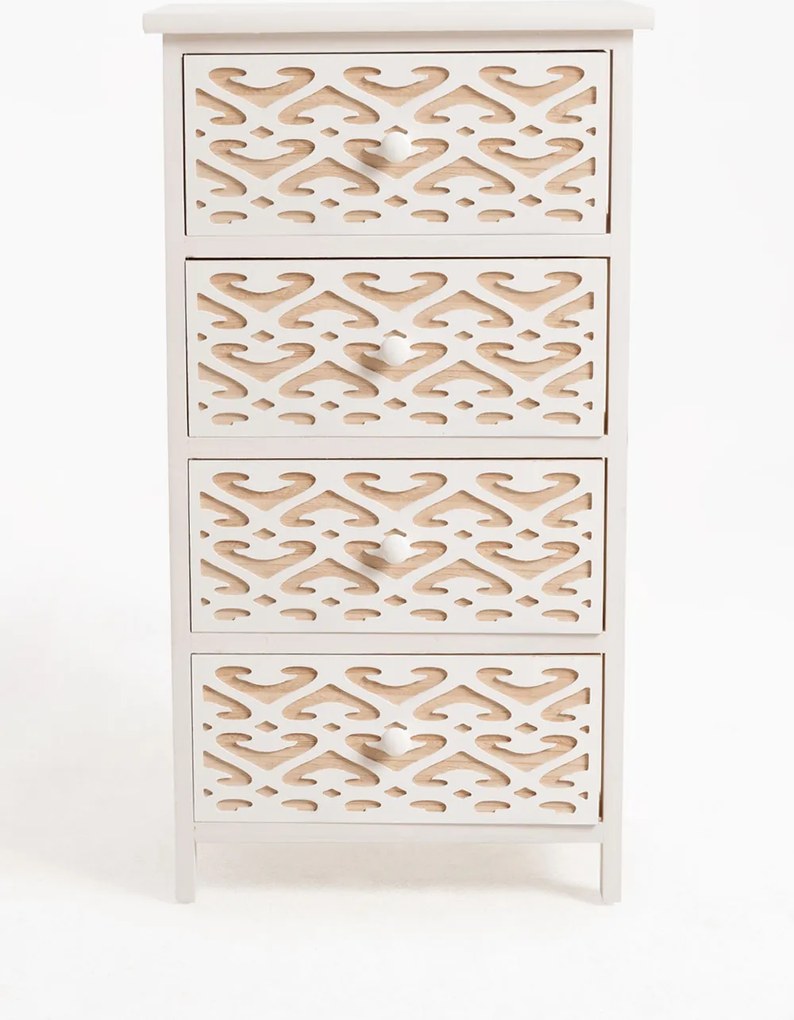 Hulpmeubilair Cloak Wit, breed, 4 laden