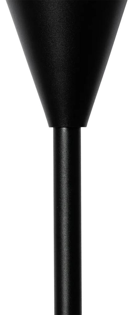 Moderne tafellamp zwart met smoke glas - Drop Modern E27 Binnenverlichting Lamp