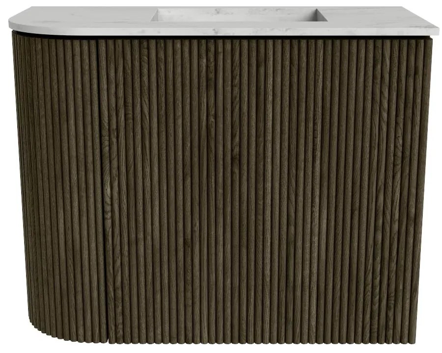 Mondiaz Joya DLux 50cm toiletmeubel ronding links shadow met wastafel faye rechts zonder kraangat opalo