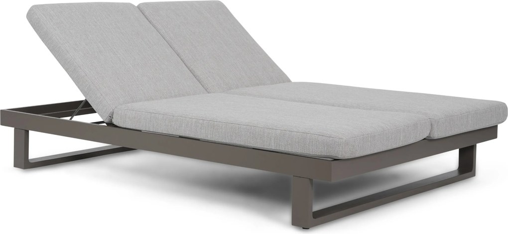 Lifestyle Garden Furniture Massimo Ligbed Met Kussen Antraciet/earth Aluminium Grijs