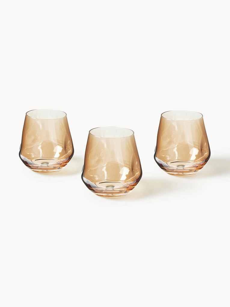 Handgemaakte waxinelichthoudersset Luster, 3-delig